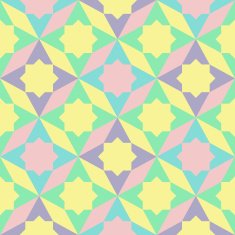 abstract retro geometric pattern N43