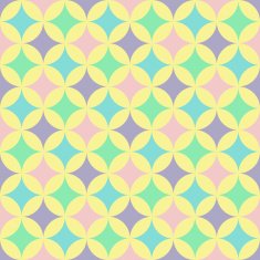 abstract retro geometric pattern N45