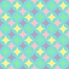 abstract retro geometric pattern N48