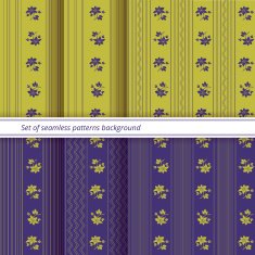 Seamless patterns vector set N11