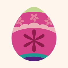easter egg flat icon elements background eps10 N38