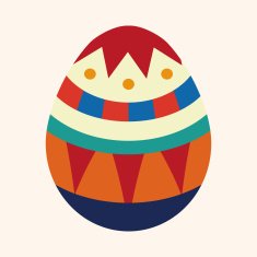 easter egg flat icon elements background eps10 N45