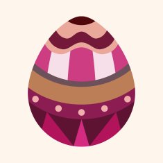 easter egg flat icon elements background eps10 N47