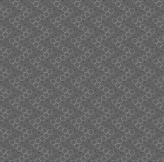 Geometrical pattern with white hollow circles on gray