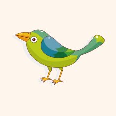 bird cartoon theme elements vector eps N182