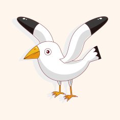 bird cartoon theme elements vector eps N187