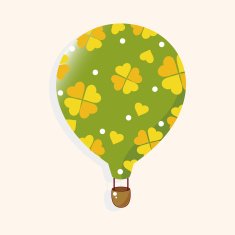 style hot air ballon theme elements vector eps N156