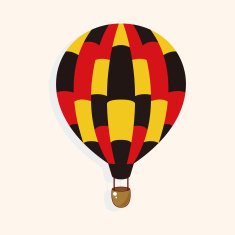 style hot air ballon theme elements vector eps N157