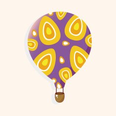 style hot air ballon theme elements vector eps N161