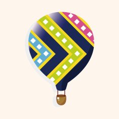 style hot air ballon theme elements vector eps N163
