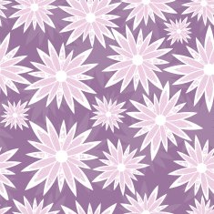 Grunge vector seamless flower background pattern