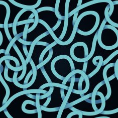 vector seamless pattern - with infinity line