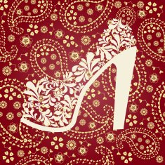 beautiful background of women's shoes with heels N2