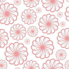 Flower Seamless Pattern Background Vector Illustration N3