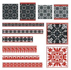 Russian old embroidery and patterns Set 2