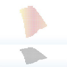 Map of USA Rhode Island State with Dot Pattern