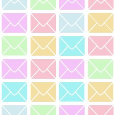 Seamless tile able colourful pastel background envelopes