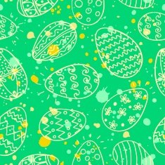 Hand rawn easter egg pattern N4