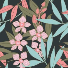 floral seamless pattern N549