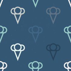 Seamless pattern of ice cream