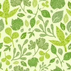Detailed Leaves Seamless Pattern Background