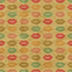 EPS10 retro seamless pattern on vintage old paper N2