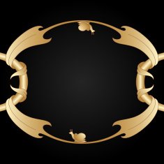 Vector art nouveau frame N4