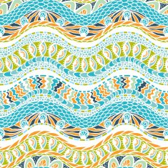 Colorful ethnicity ornament vector seamless pattern