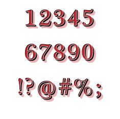 Retro Style Alphabet N5