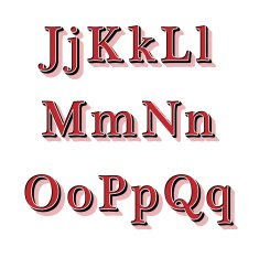 Retro Style Alphabet N7