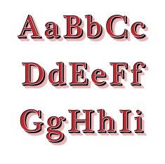 Retro Style Alphabet N8