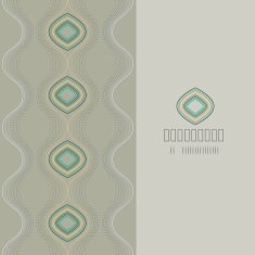 Abstract background with symbolic peacock feather theme