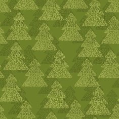 Christmas and Holidays seamless pattern with trees