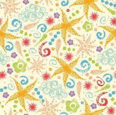 Sunny Weather Textured Seamless Pattern Background