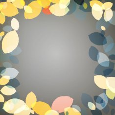 Autumn leaves on dark background