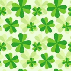 Pattern of four leaf clover