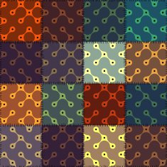 Abstract diagonal geometric pattern with droplet elements in pat