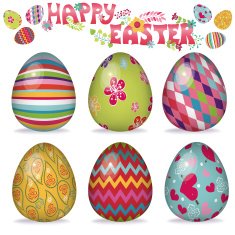 Easter eggs set Volume object