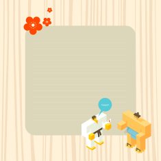 Asian letter paper (vector & 300dpi jpg) N2