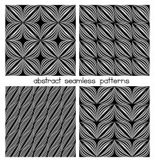 Set of abstract seamless patterns N31