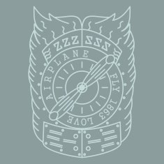 airplane logo monochrome