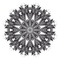 Abstract vintage floral