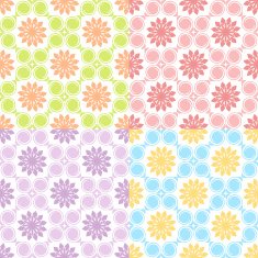 Set of four seamless patterns N5