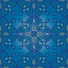 Tapete Tuerkisschleife