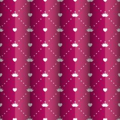 Princess Seamless Pattern Background Vector Illustration N5