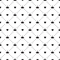 Princess Seamless Pattern Background Vector Illustration N6