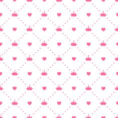 Princess Seamless Pattern Background Vector Illustration N8