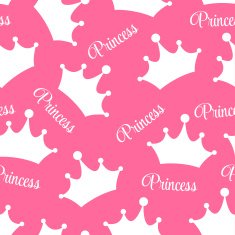 Princess Seamless Pattern Background Vector Illustration N11
