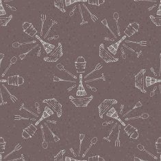 Garden tools abstract pattern