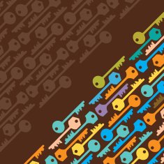 Keys Seamless pattern - Illustration